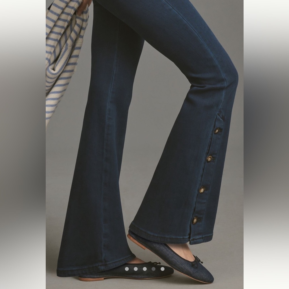 NWT Pilcro Split Button Mid Rise Bootcut Jeans